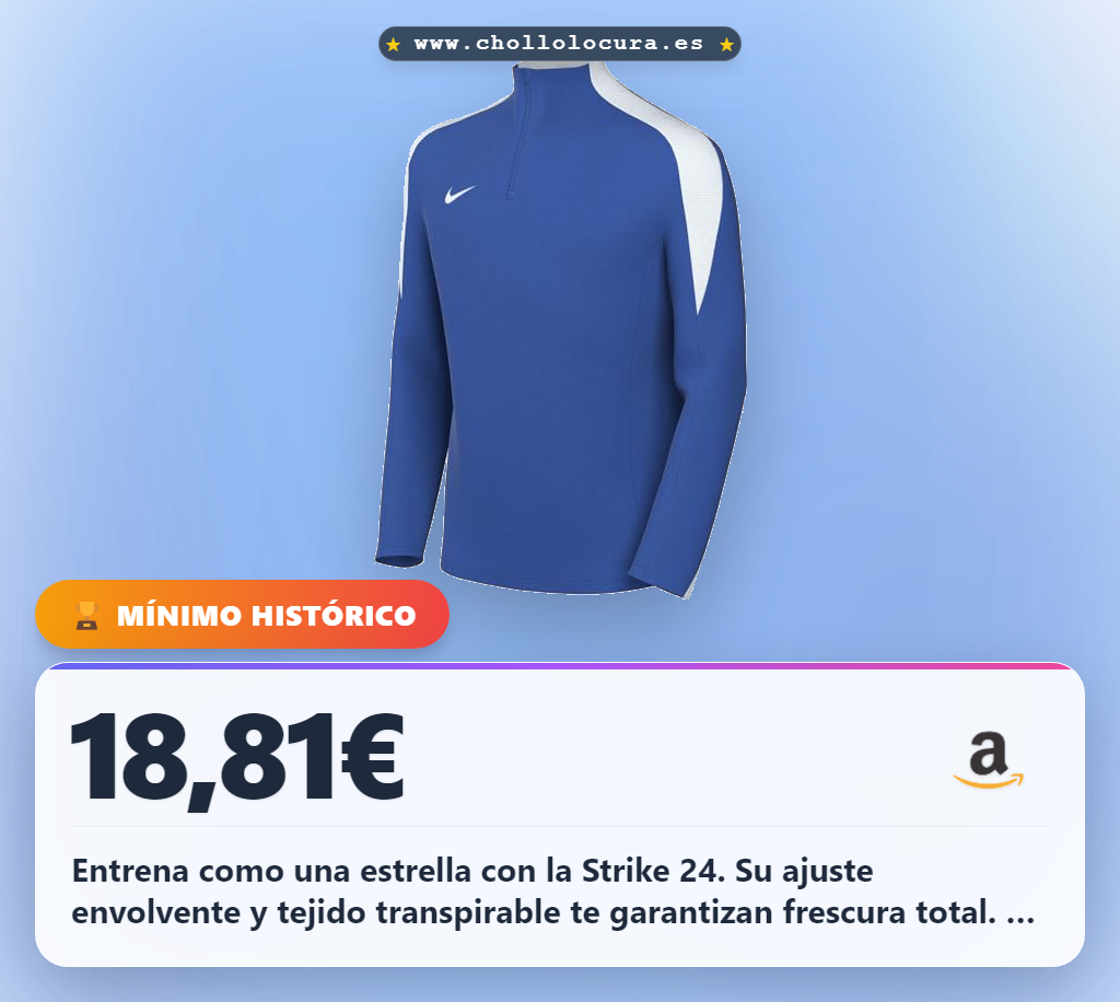 Llévate la Camiseta Nike Dri-FIT Strike 24 a precio de chollo: entrenamiento profesional en oferta