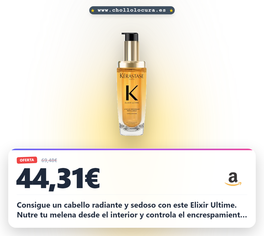 Logra un cabello radiante con Kérastase Elixir Ultime Aceite Capilar Recargable al mejor precio