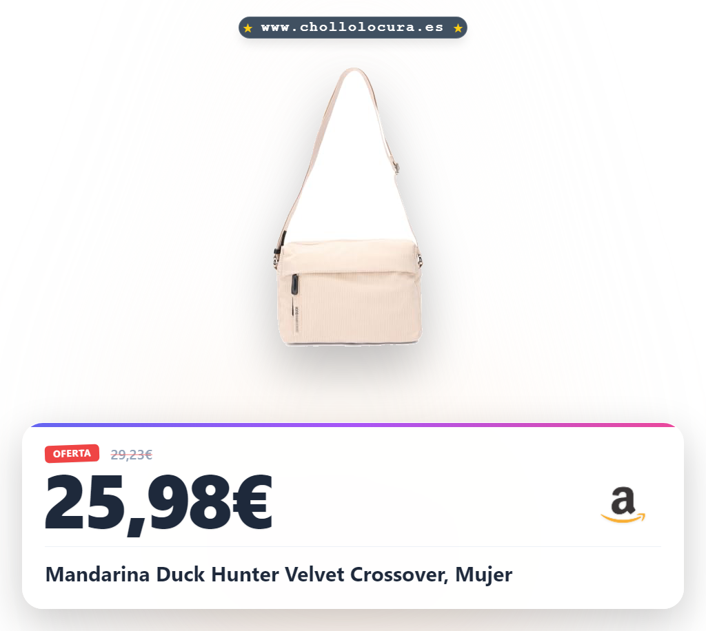 Mandarina Duck Hunter Velvet Crossover, Mujer
