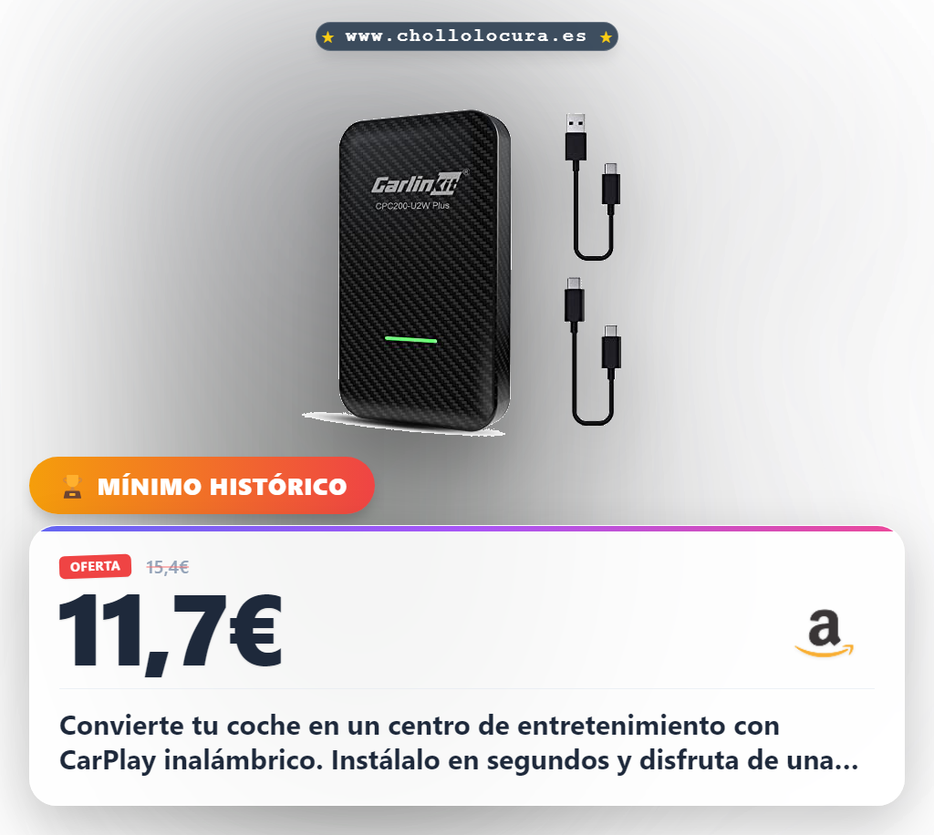 Aprovecha el CarPlay inalámbrico Carlinkit 3.0 para Audi Porsche Volvo y más con instalación en segundos