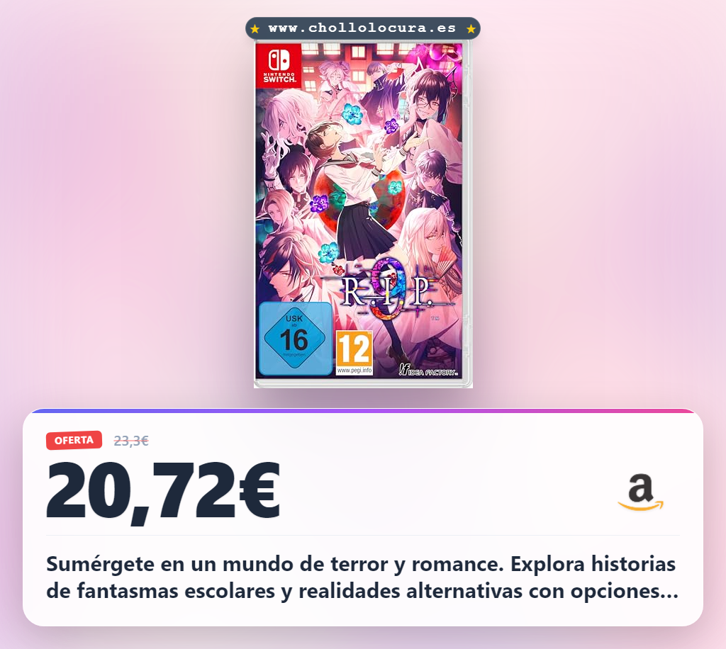 Aprovecha la experiencia de horror y romance con 9 R.I.P. Standard Edition para Nintendo Switch en oferta