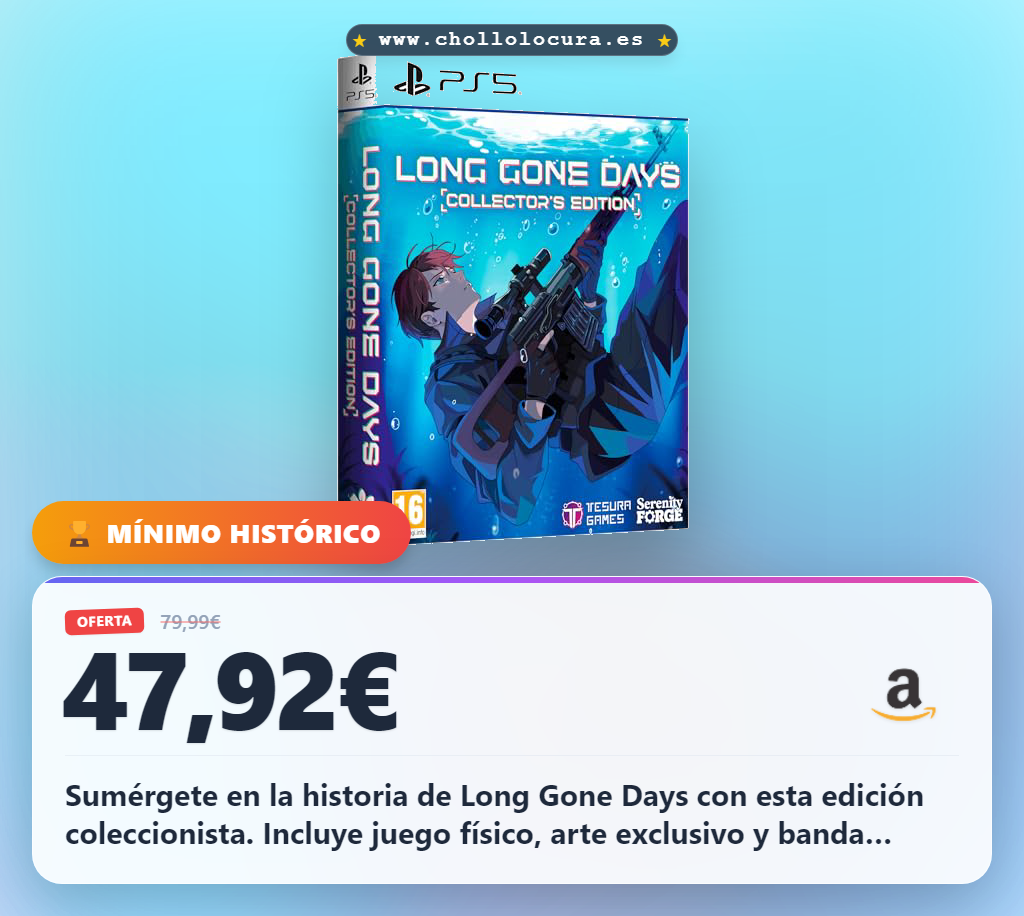 Aprovecha la Edición Coleccionista Long Gone Days con arte de Burasto y libro de arte en oferta histórica