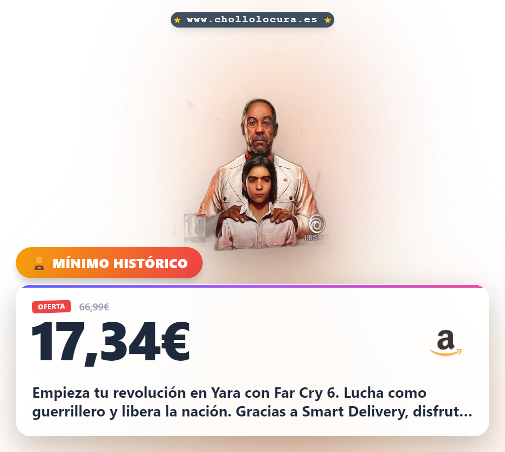 Logra vivir la acción sin límites de Far Cry 6 en Xbox. Smart Delivery y guerrilla en la vibrante Yara al mejor precio.