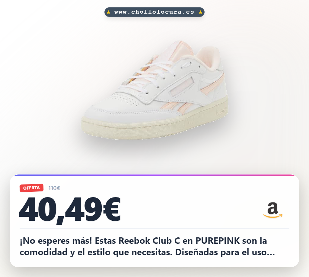 Aprovecha las zapatillas Reebok Club C Revenge para mujer con diseño herencia tenis y máxima comodidad diaria