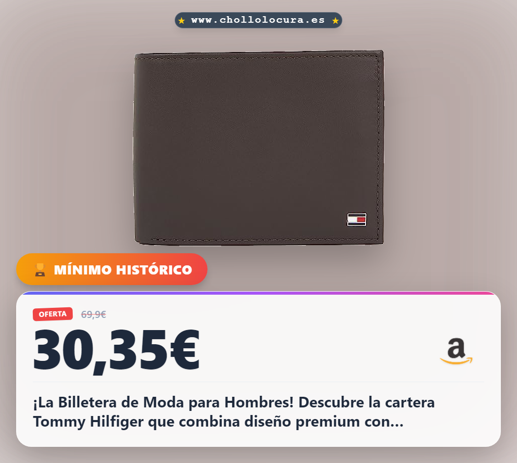 Oferta de Cartera Tommy Hilfiger para Hombres
