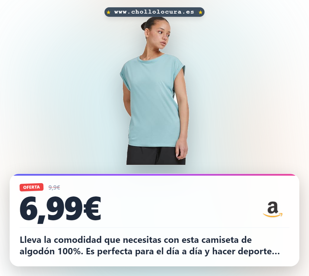 Consigue la camiseta Urban Classics mujer extended oversize Bluemint. 100% algodón y súper cómoda al mejor precio.