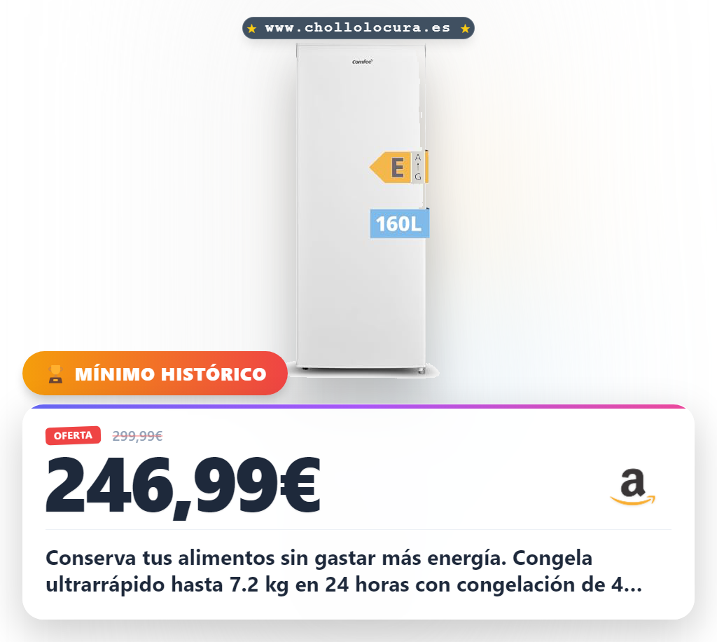 Conserva tus alimentos sin gastar más energía. Congela ultrarrápido hasta 7.2 kg en 24 horas con congelación de 4 estrellas. Su puerta reversible se adapta a tu cocina y ofrece un silencio total. Ahorra hasta un 30% en tu factura eléctrica.