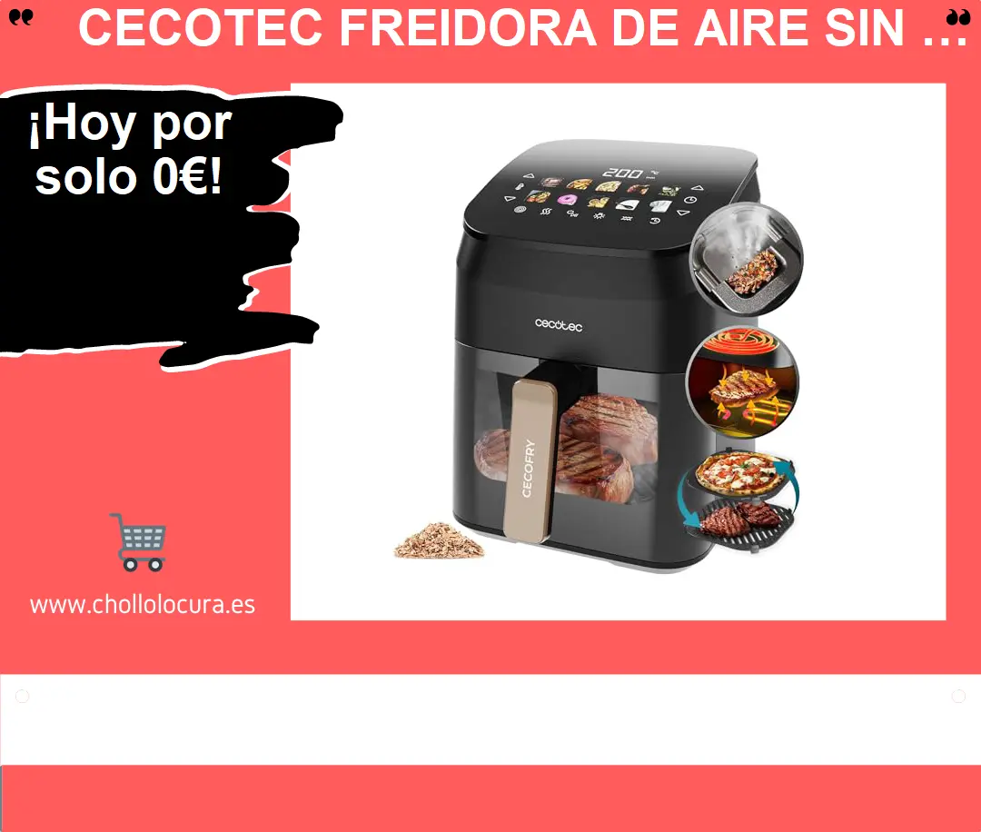 Descubre la Cecofry&Grill Smokin' 4500: freidora de aire, plancha y grill en un solo equipo