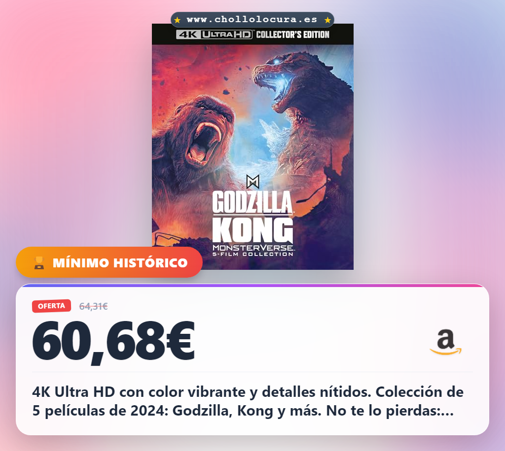 Godzilla x Kong Monsterverse 5-Film Collection [4K Ultra HD] [2024]