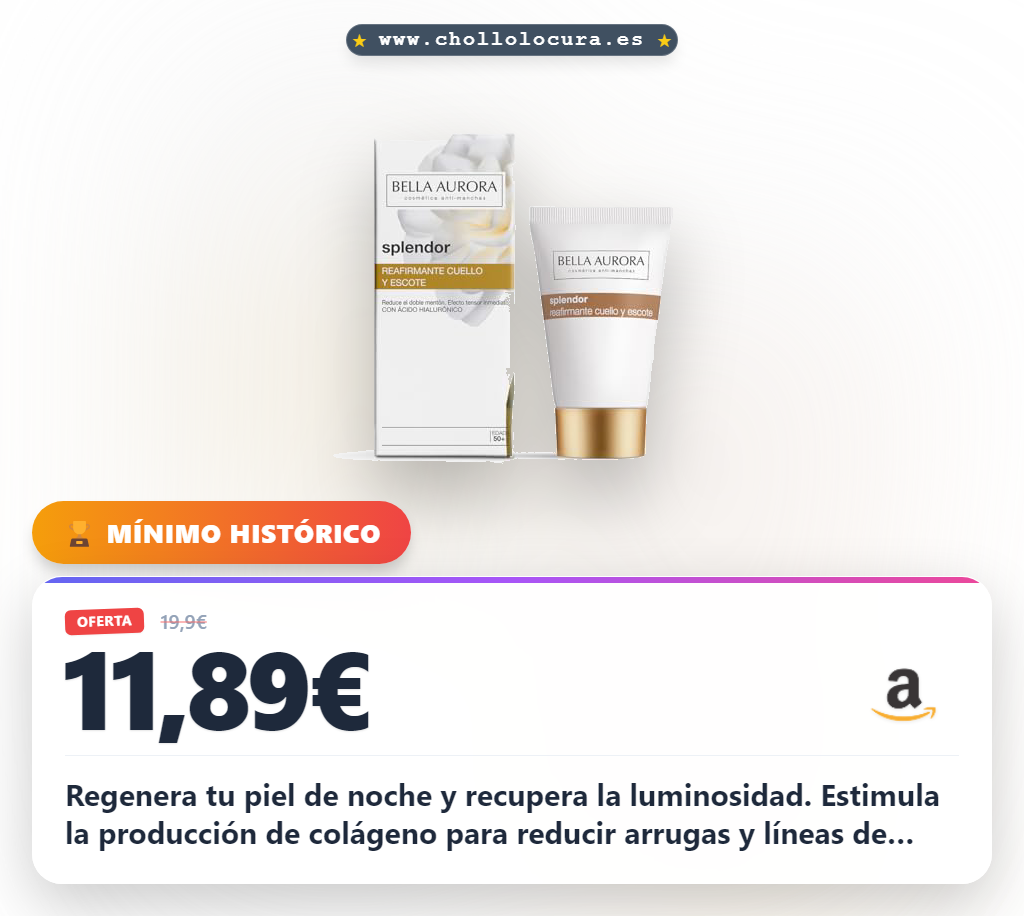 Aprovecha la crema regeneradora Bella Aurora para reducir arrugas y estimular el colágeno en oferta histórica