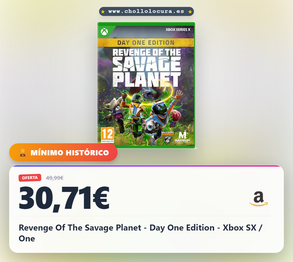 Compra Revenge Of The Savage Planet Day One Edition para Xbox SX/One al mejor precio en oferta