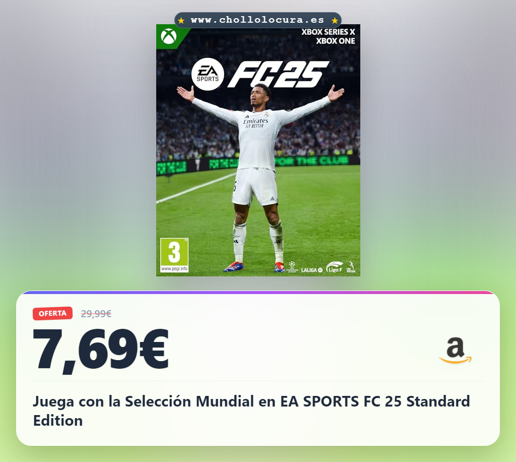 Aprovecha EA SPORTS FC 25 Standard Edition para Xbox Series X y disfruta del fútbol en un nivel nuevo