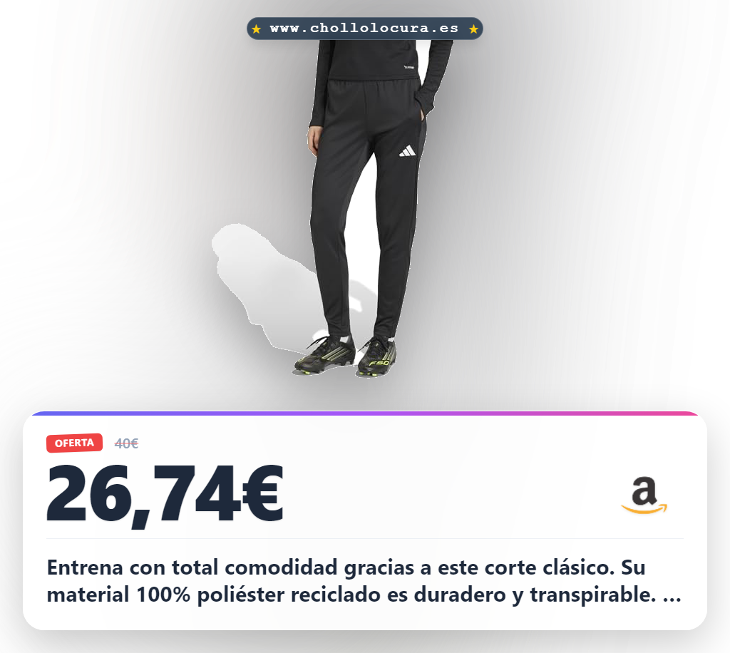 Disfruta el estilo clásico de los pantalones adidas mujer entrenamiento entrada26 en oferta al mejor precio del año.