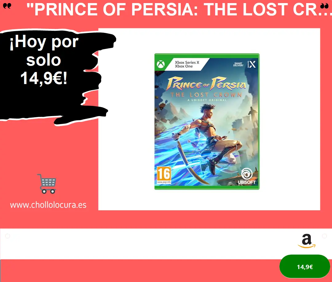 "Prince of Persia: The Lost Crown para Xbox One/Series X: Revive la Leyenda en una Aventura Épica