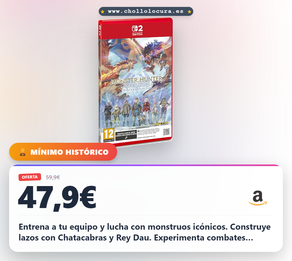 Aprovecha Monster Hunter Stories 3: Entrena a tu equipo y lucha con monstruos icónicos en oferta histórica