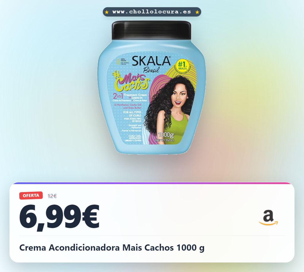 Aprovecha la Crema Acondicionadora Mais Cachos 1000g para nutrir y suavizar tu cabello. Ideal para viajar y disfrutar de un toque elegante.