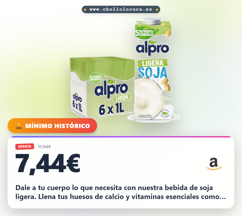 Aprovecha la bebida de soja ligera con calcio y vitaminas B12 y D3 para huesos fuertes y un planeta sostenible