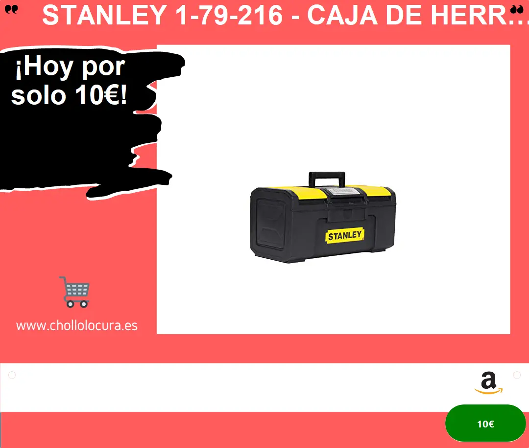 STANLEY 1-79-216 - Caja de Herramientas con Autocierre - Organización y Portabilidad para tus Herramientas