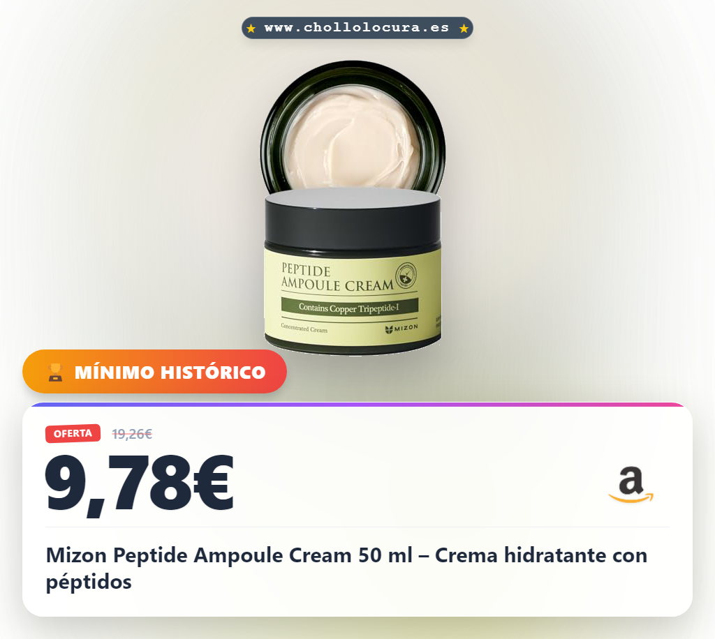 Mizon Peptide Ampoule Cream 50 ml – Crema hidratante con péptidos