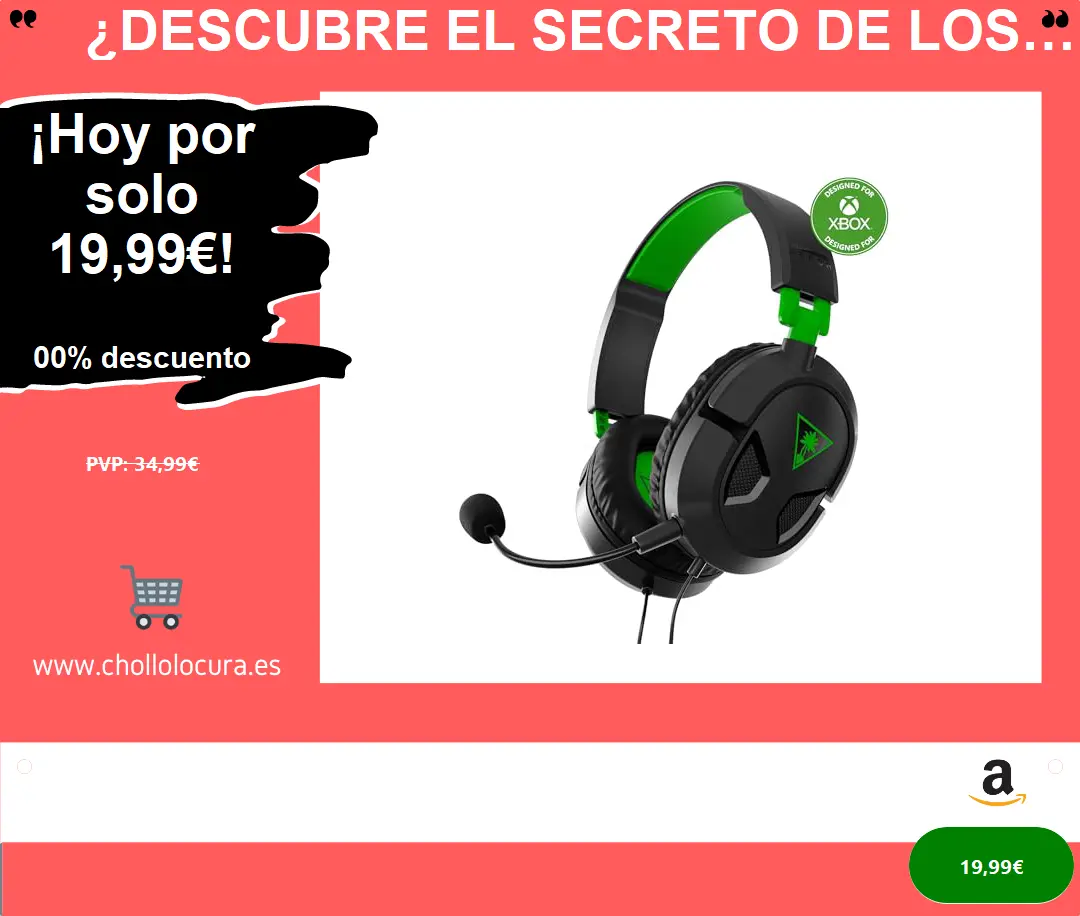 ¿Descubre el secreto de los auriculares gaming más potentes? Turtle Beach Recon 50X - Auriculares gaming para Xbox One, PS4 y PC