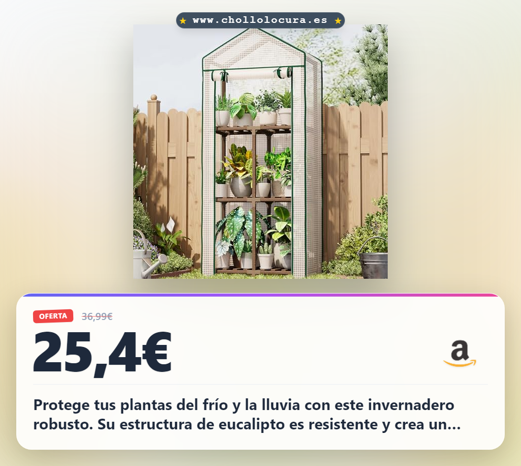Aprovecha invernadero exterior pequeño 3 niveles portátil con marco de eucalipto para jardín y terraza