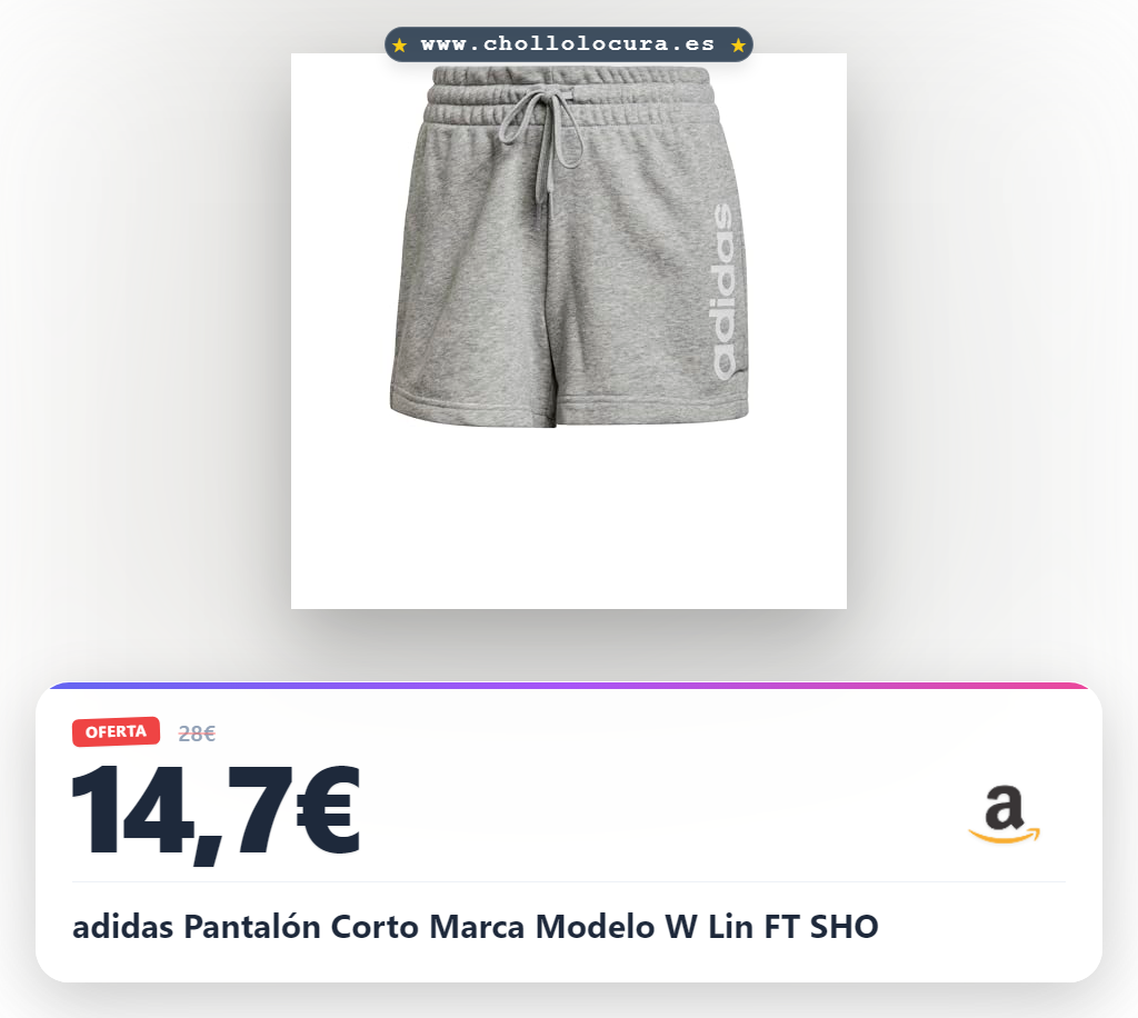 adidas Pantalón Corto Marca Modelo W Lin FT SHO