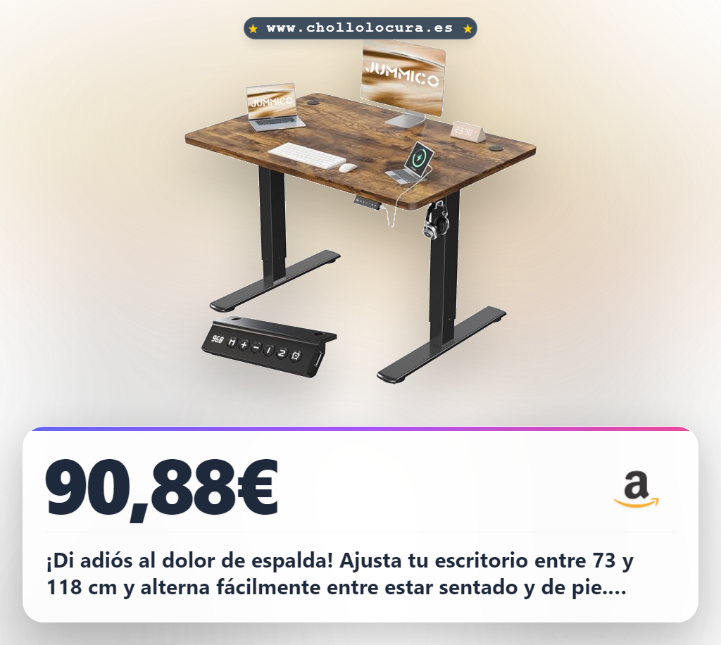 ¡Di adiós al dolor de espalda! Ajusta tu escritorio entre 73 y 118 cm y alterna fácilmente entre estar sentado y de pie. Olvídate de la fatiga y la mala postura. Este escritorio regulable es ideal para trabajar, estudiar o jugar con total comodidad.