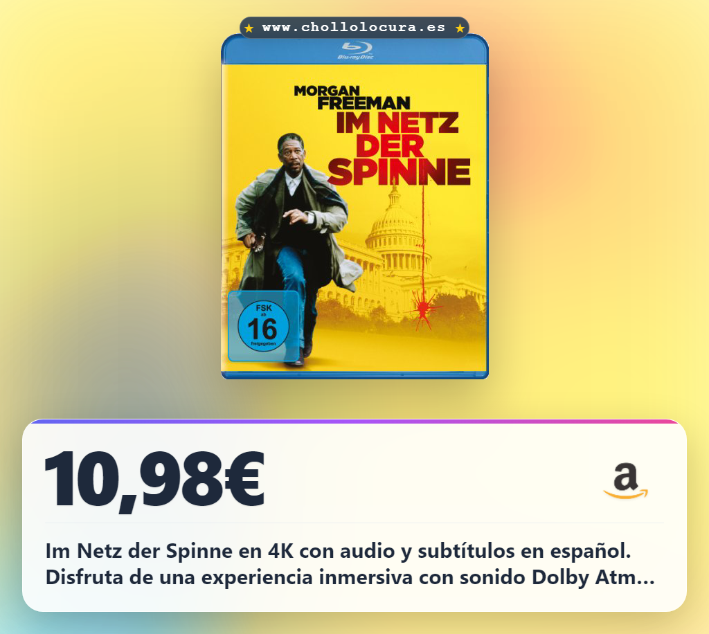 Aprovecha la edición limitada de Im Netz der Spinne en 4K con audio y subtítulos en español al mejor precio