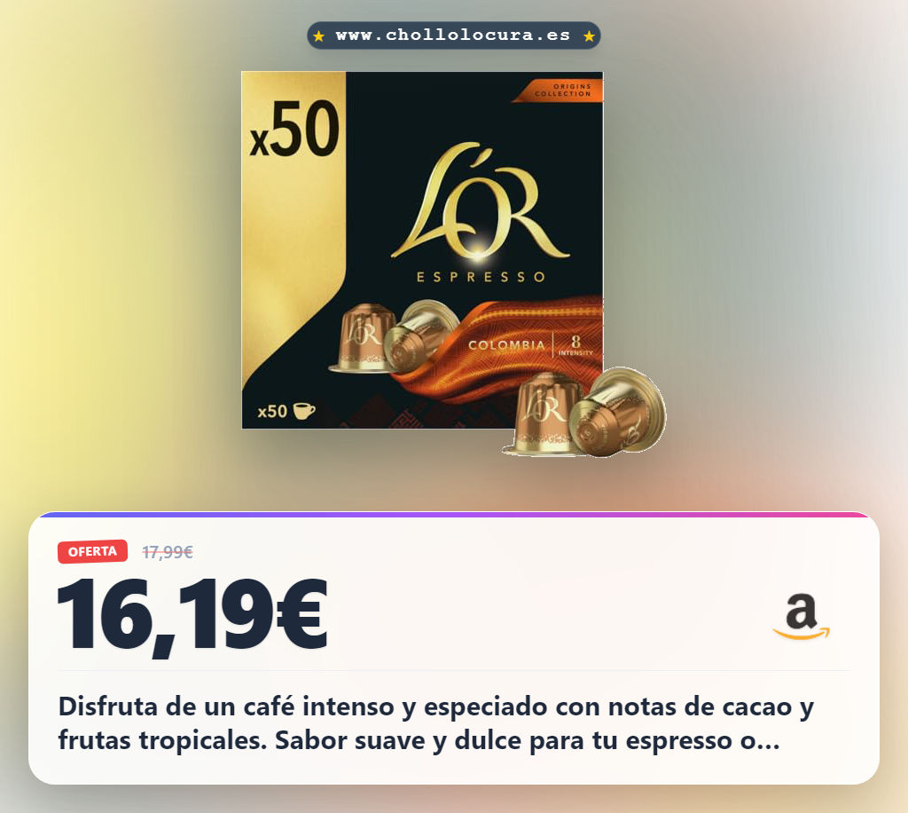 Disfruta de un café intenso y especiado con notas de cacao y frutas tropicales. Sabor suave y dulce para tu espresso o cappuccino. Cápsulas sostenibles bajo Common Grounds, calidad premium para ti.