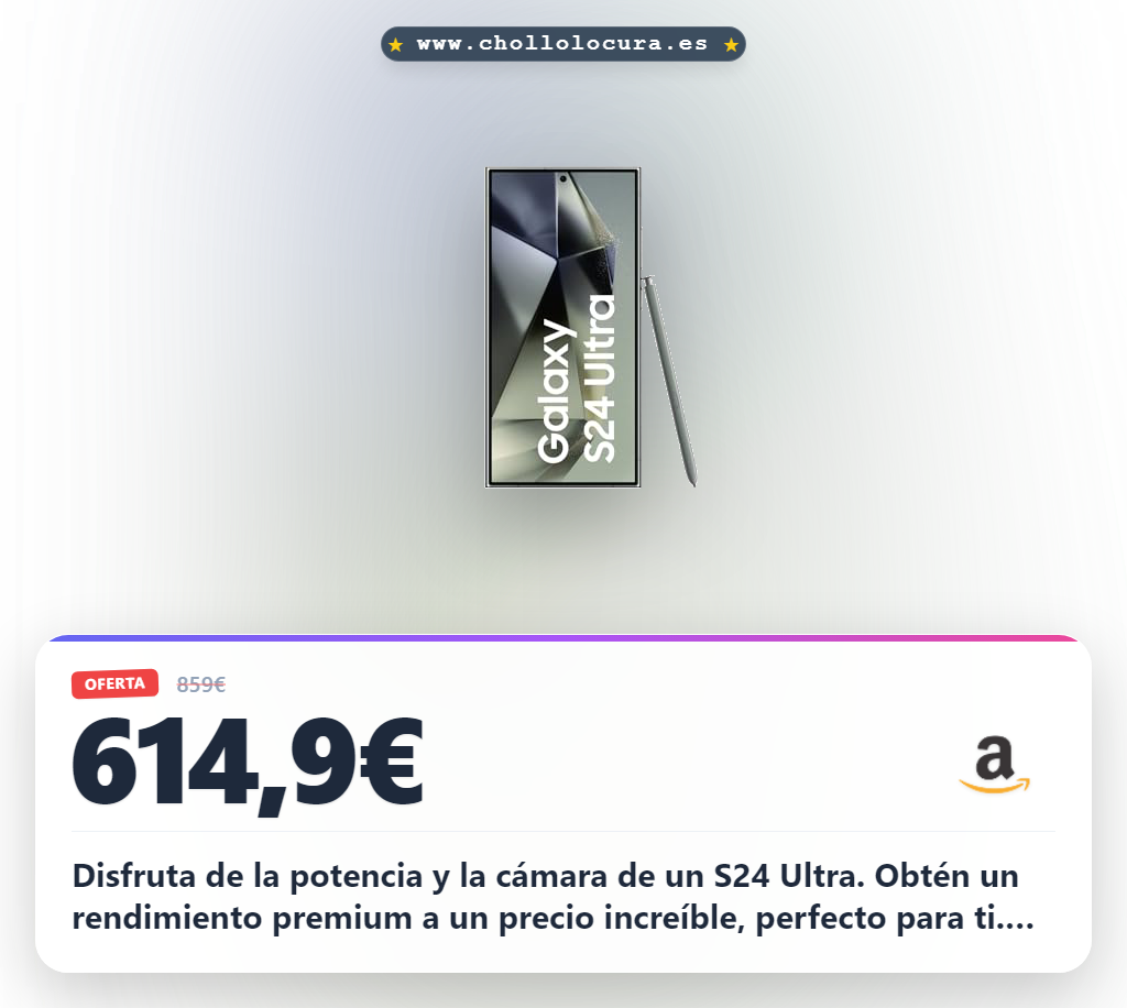 Aprovecha el Samsung Galaxy S24 Ultra 12/256GB reacondicionado al mejor precio en Argentina