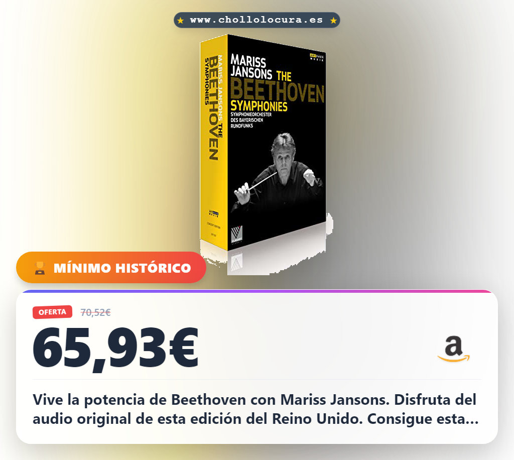 Obtén Mariss Jansons - The Beethoven Symphonies DVD [Reino Unido] con audio original al mejor precio