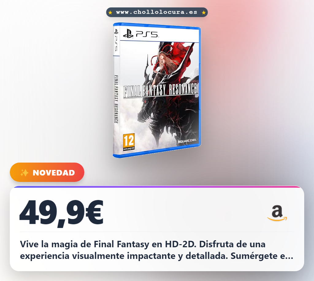 Aprovecha Final Fantasy Resonance para PlayStation 5 el primer juego en HD-2D
