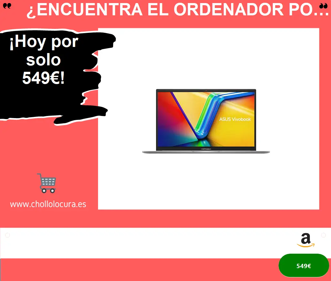 ¿Encuentra el ordenador portátil perfecto para trabajar y jugar en 15.6 Full HD con Intel Core i5, 16GB RAM y 1TB SSD? ¡Descubre el ASUS Vivobook 15 F1504VA-NJ2233W!
