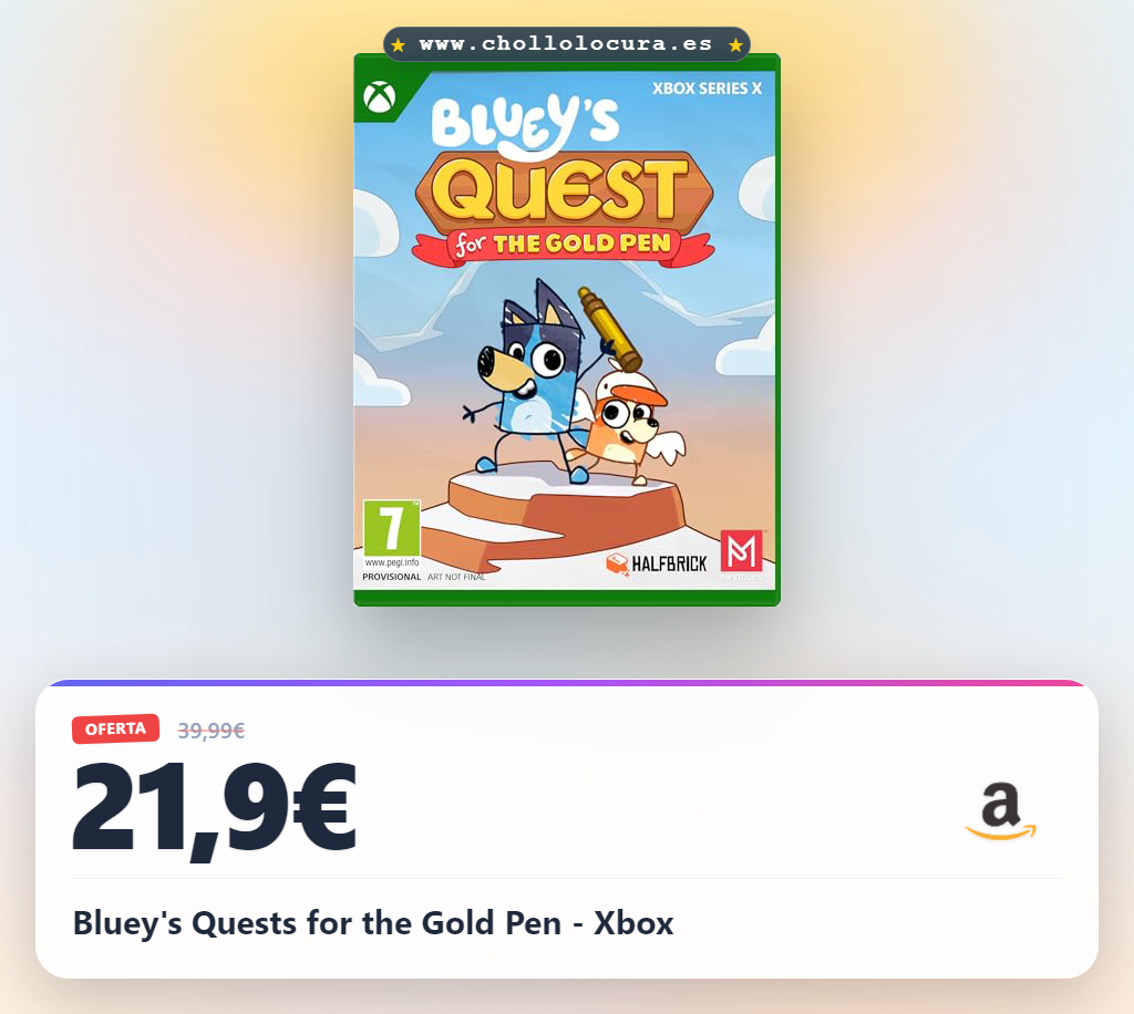 Bluey's Quests for the Gold Pen - Xbox
