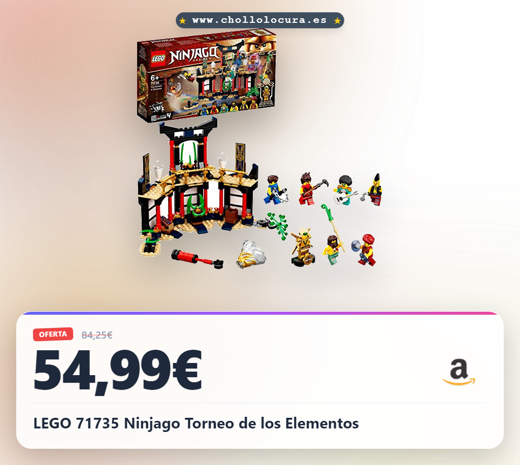 LEGO 71735 Ninjago Torneo de los Elementos