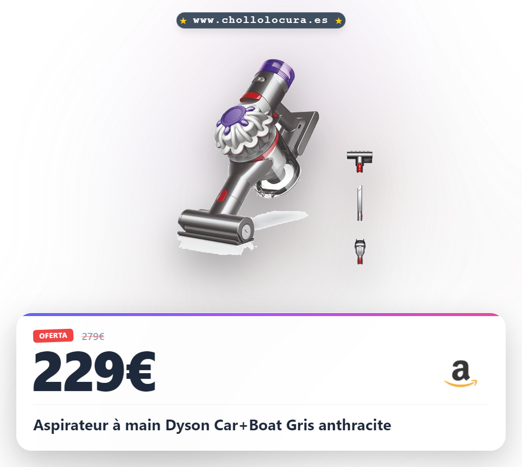 Aspirateur à main Dyson Car+Boat Gris anthracite