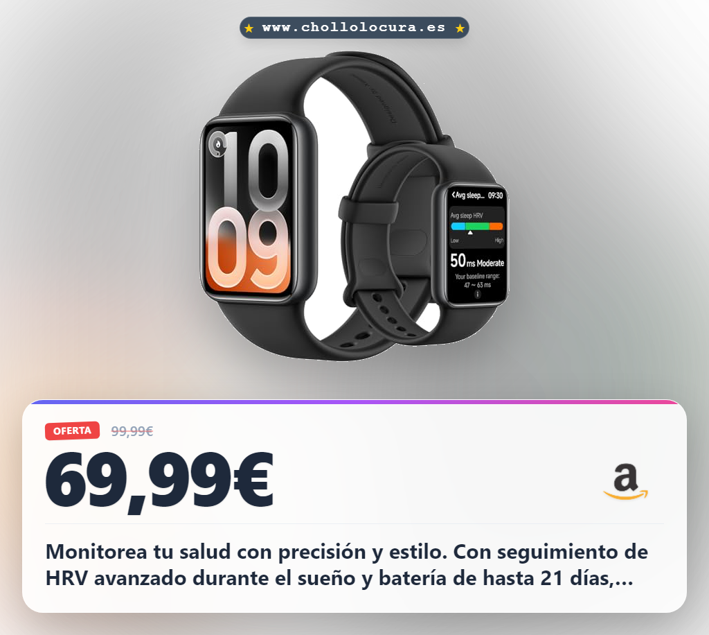 Consigue la Xiaomi Smart Band 10 Pro con rastreo fitness y algoritmo sueño mejorado en oferta