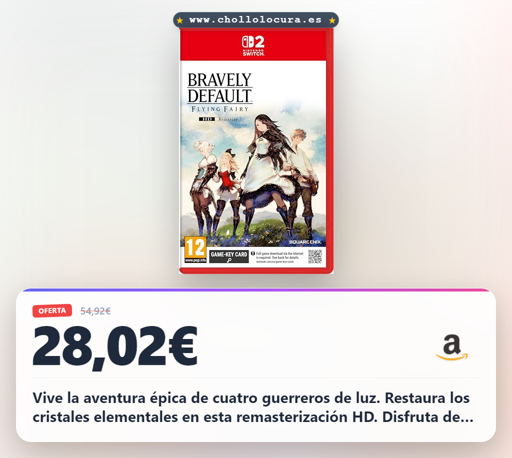 Aprovecha Bravely Default Flying Fairy HD Remaster para Nintendo Switch y salva el mundo con los cristales elementales
