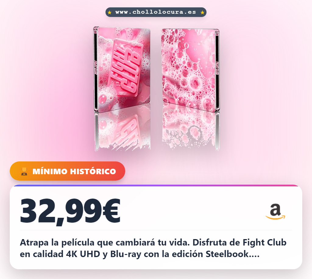 Aprovecha el Club de la Lucha Steelbook 4K UHD y Blu-ray de Fight Club con David Fincher