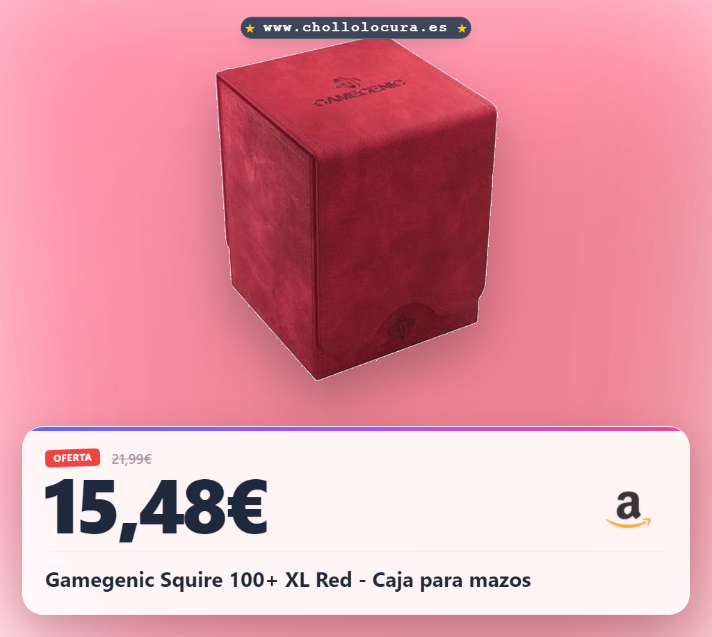 Gamegenic Squire 100+ XL Red - Caja para mazos