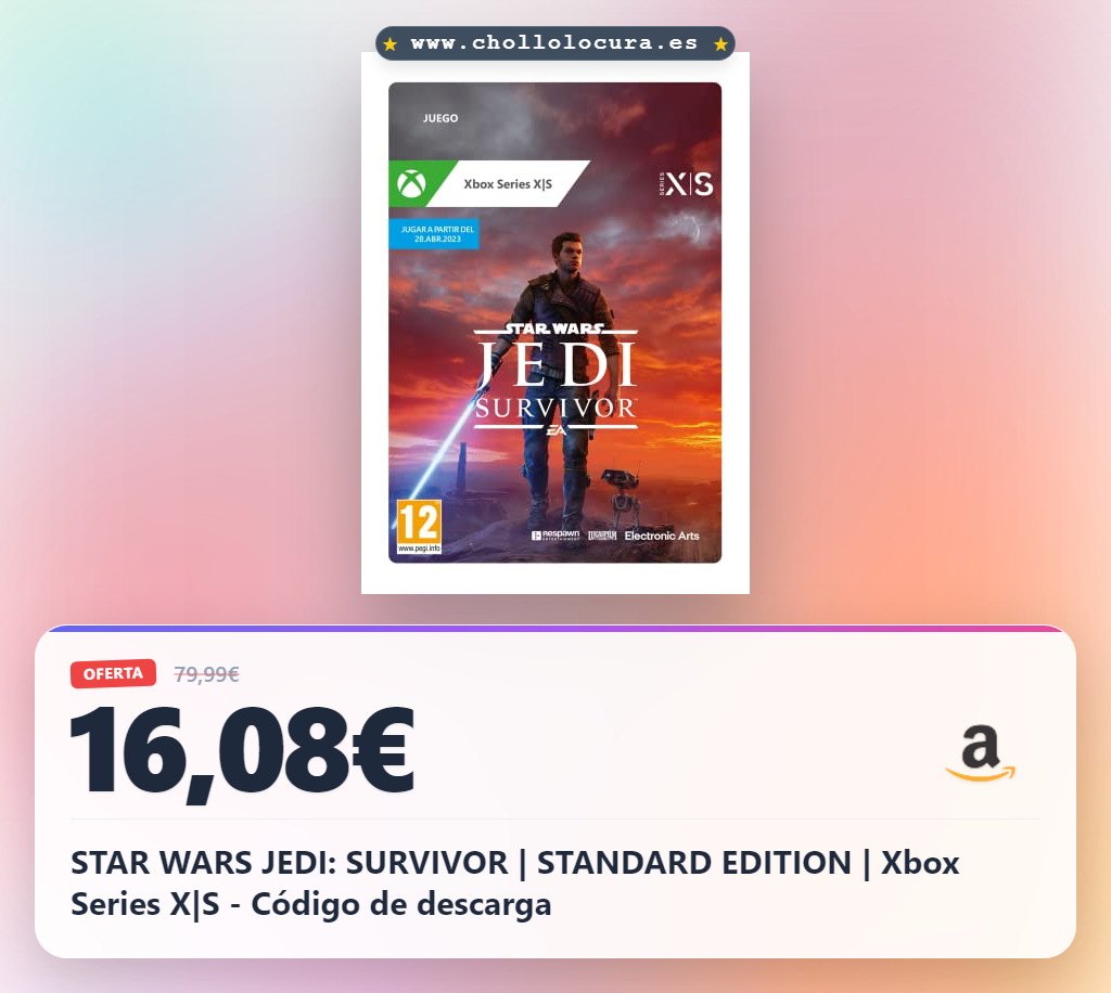 STAR WARS JEDI: SURVIVOR | STANDARD EDITION | Xbox Series X|S - Código de descarga