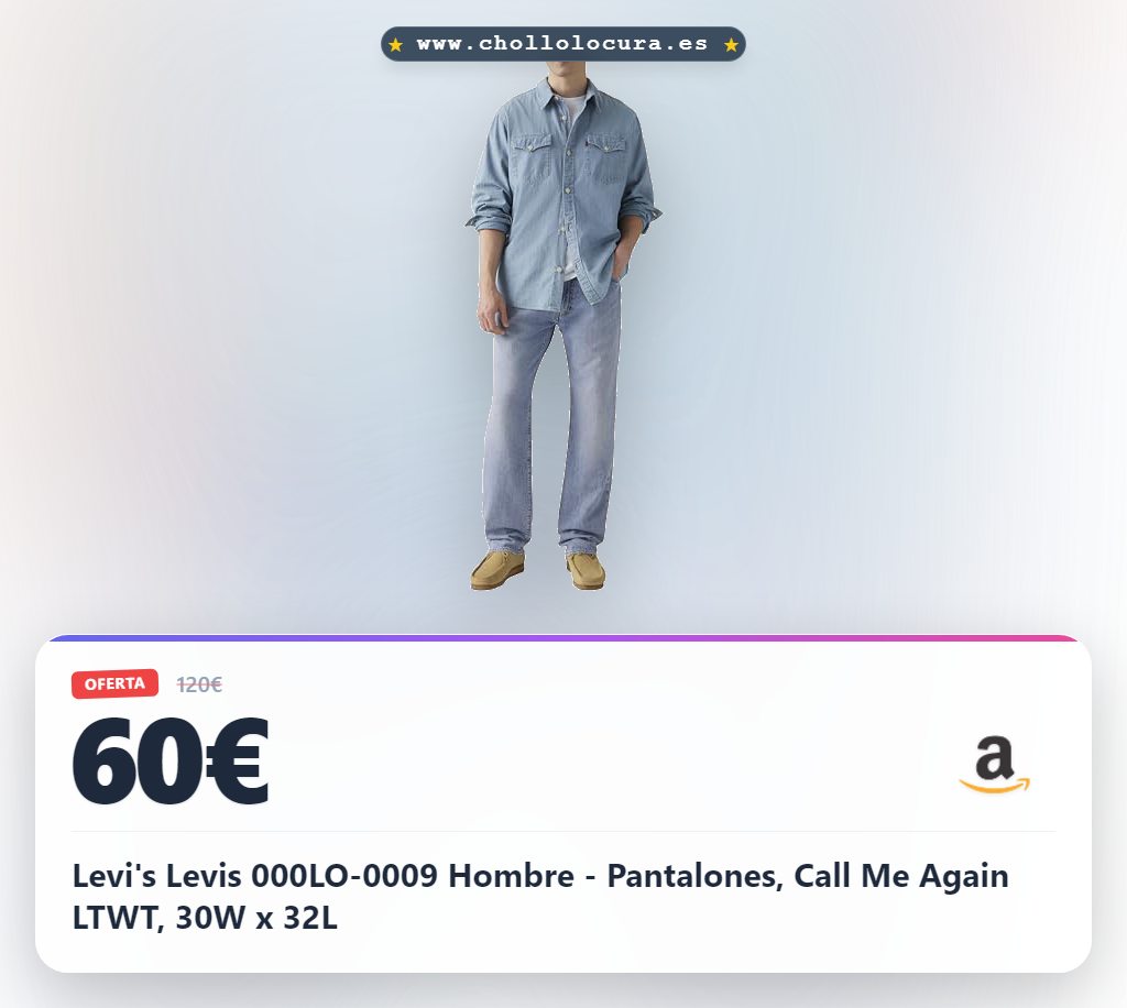 Levi's Levis 000LO-0009 Hombre - Pantalones, Call Me Again LTWT, 30W x 32L