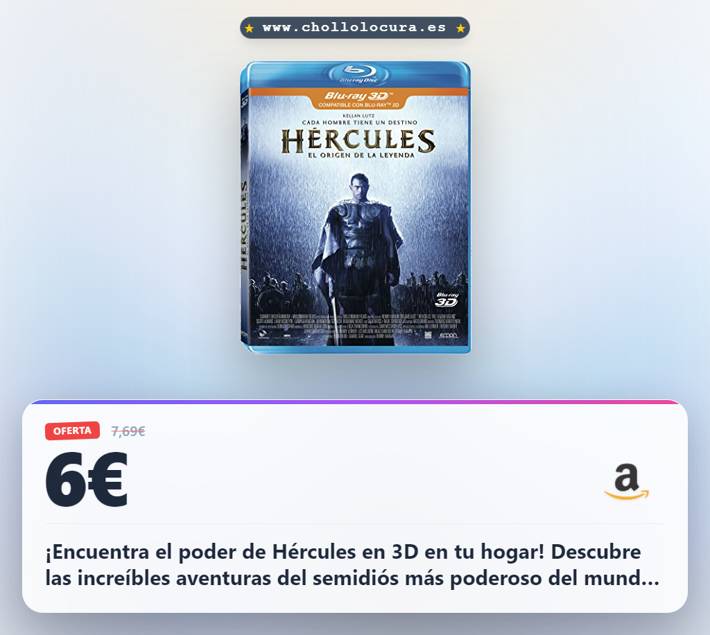 Hércules en 3D en Blu-ray: La épica aventura llega a tu hogar
