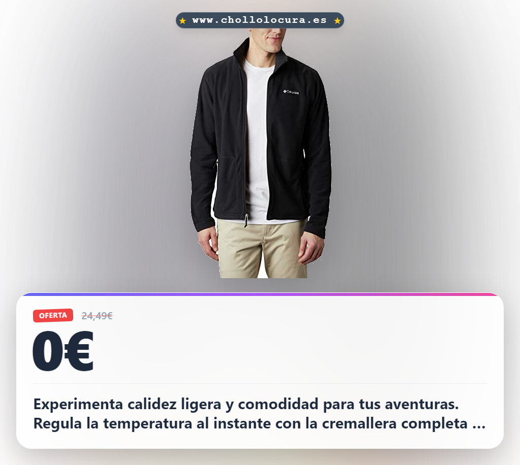 Adquiere la chaqueta Columbia Fast Trek Light Full Zip, perfecta para senderismo y actividades al aire libre.