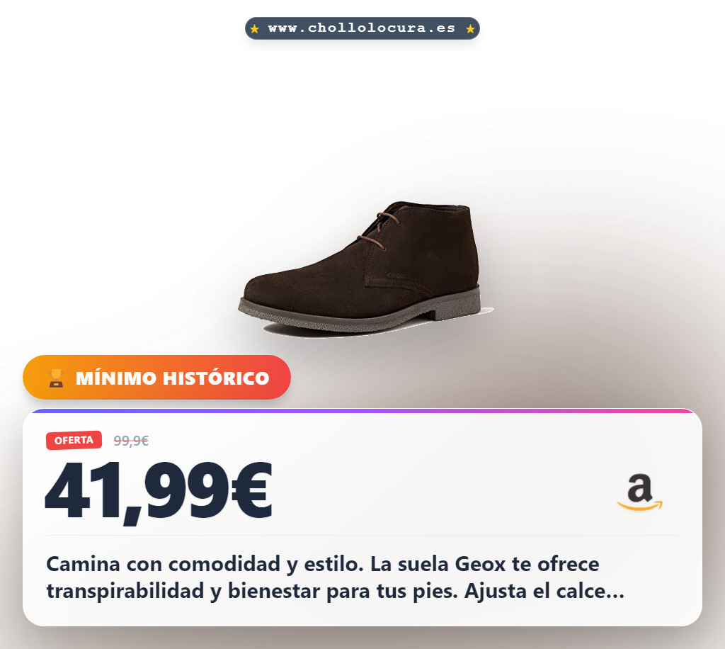 Consigue zapatos hombre Geox Uomo Claudio Marrón Dk Coffee talla 42 EU con máximo confort
