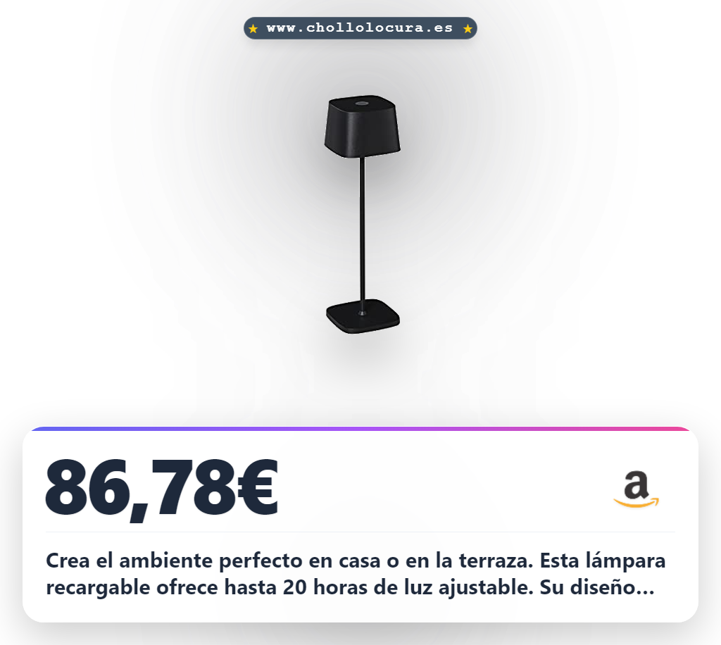 Encuentra la lámpara LED Konstsmide Capri 7814-750 recargable con IP54 en oferta histórica para tu hogar.