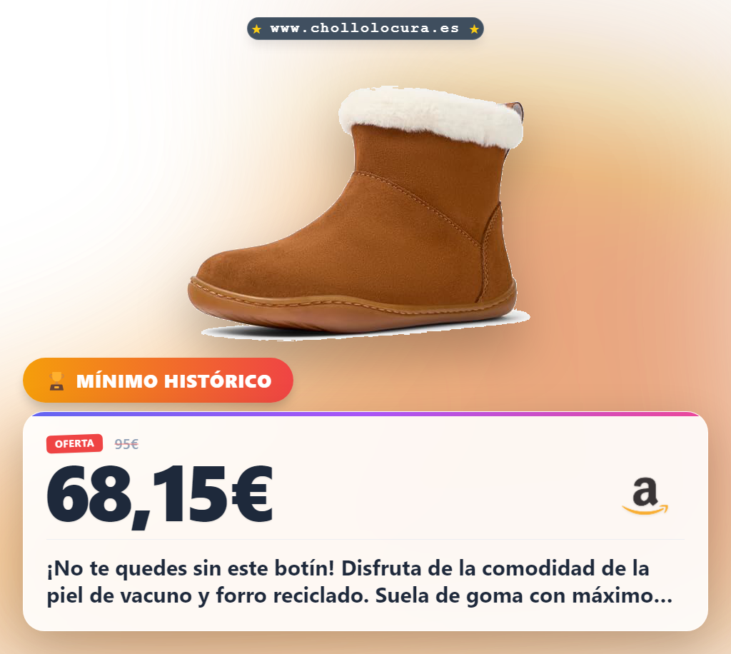 Encuentra este botín de piel de vacuno marrón medio con suela de goma en oferta histórica