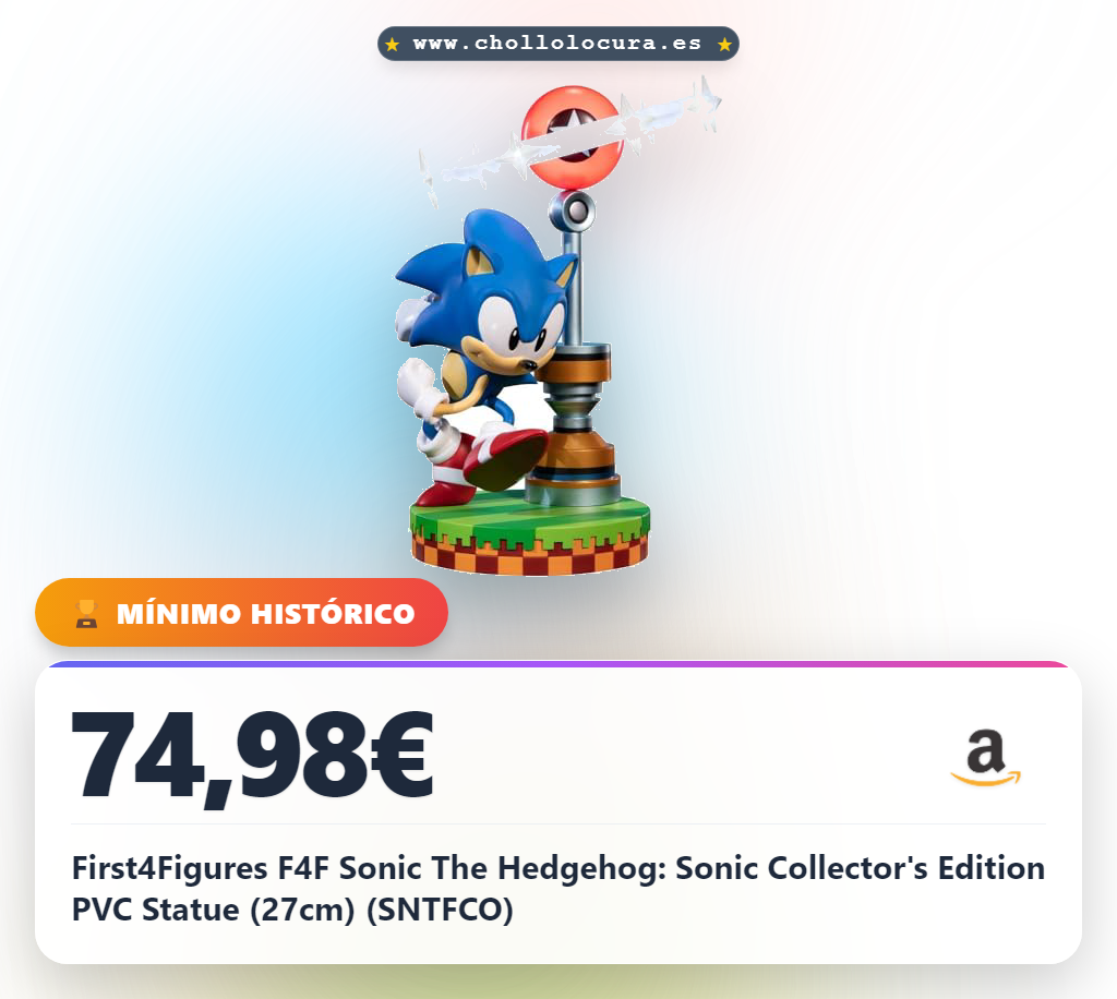 First4Figures F4F Sonic The Hedgehog: Sonic Collector's Edition PVC Statue (27cm) (SNTFCO)