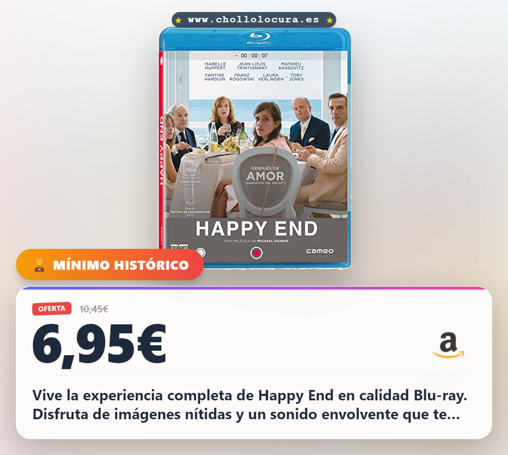 Descubre Happy End en Blu-ray con la mejor calidad de imagen y sonido al mejor precio
