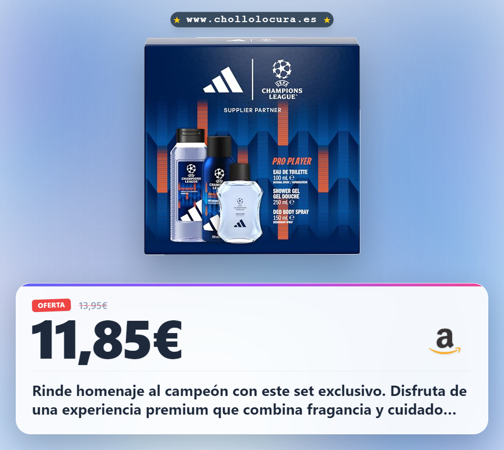 Rinde homenaje al campeón con este set exclusivo. Disfruta de una experiencia premium que combina fragancia y cuidado personal. El regalo perfecto para ti, lleno de estilo y maestría.